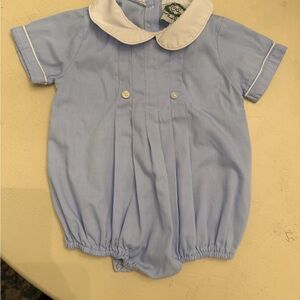 Cecil and Lou boys bubble 6m with an “M” or “W” tab